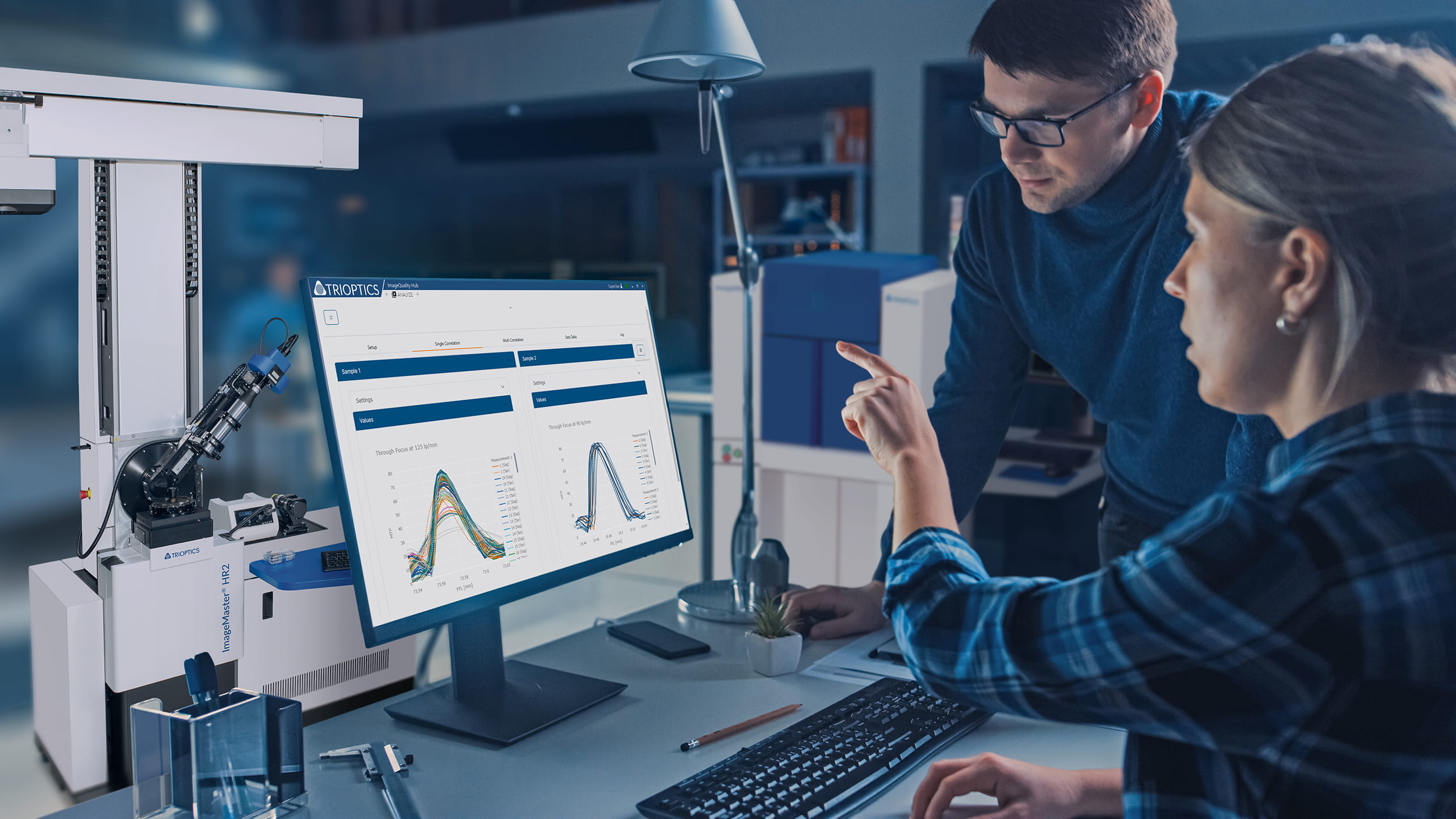 Engineers with ImageQuality Hub and ImageMaster®